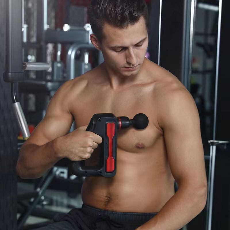 Pistola Masajeadora Profesional con 32 Niveles + 8 Cabezales