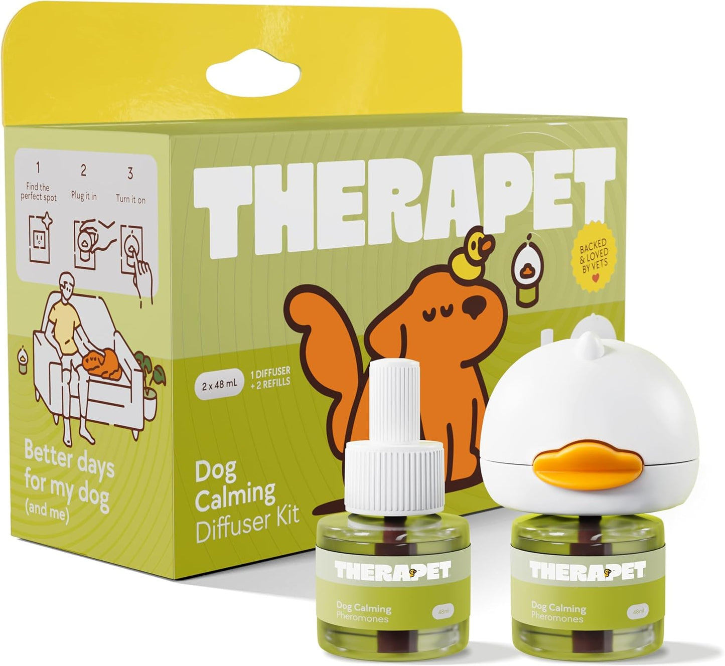 Difusor de feromonas, calmante para mascotas natural
