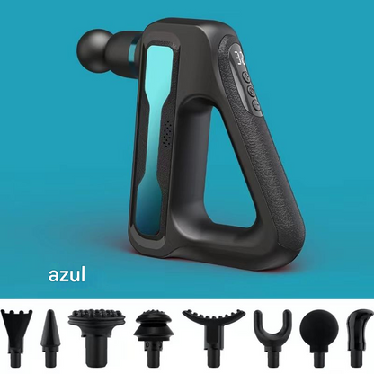 Pistola Masajeadora Profesional con 32 Niveles + 8 Cabezales