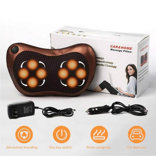 ALMOHADA MASAJEADOR PORTATIL - Mundo ElectroBazar