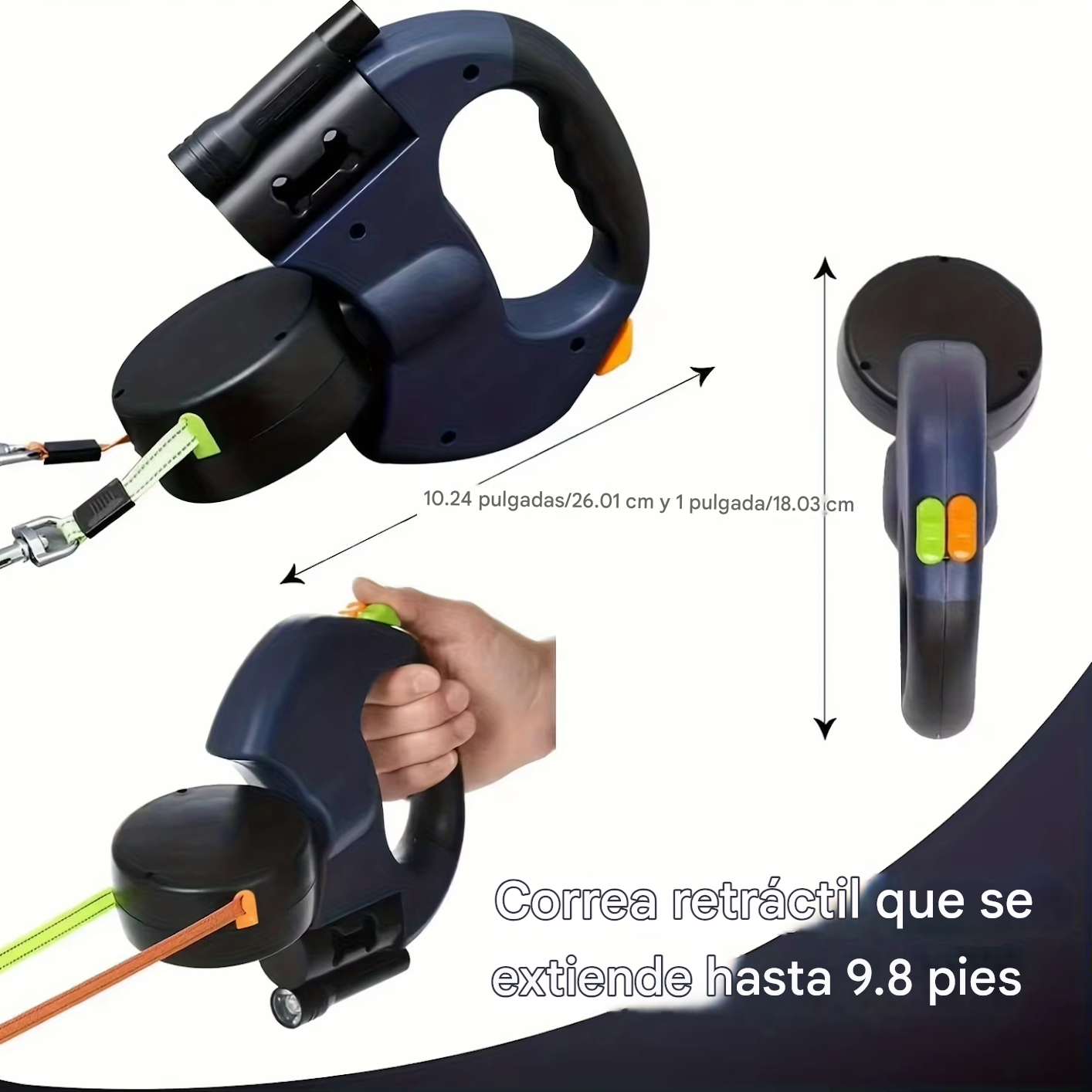 Correa Doble Retráctil 360° | Paseos Sin Enredos